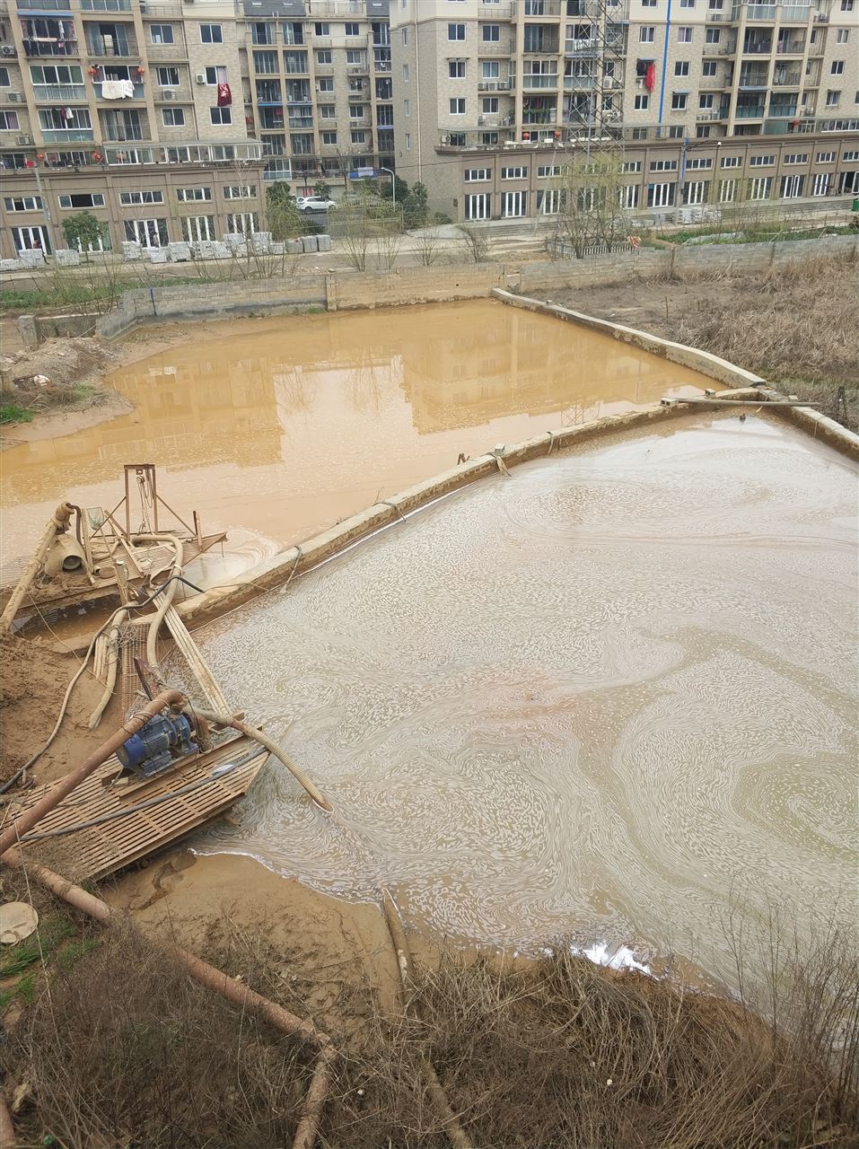 盐湖沉淀池淤泥清理-厂区废水池淤泥清淤
